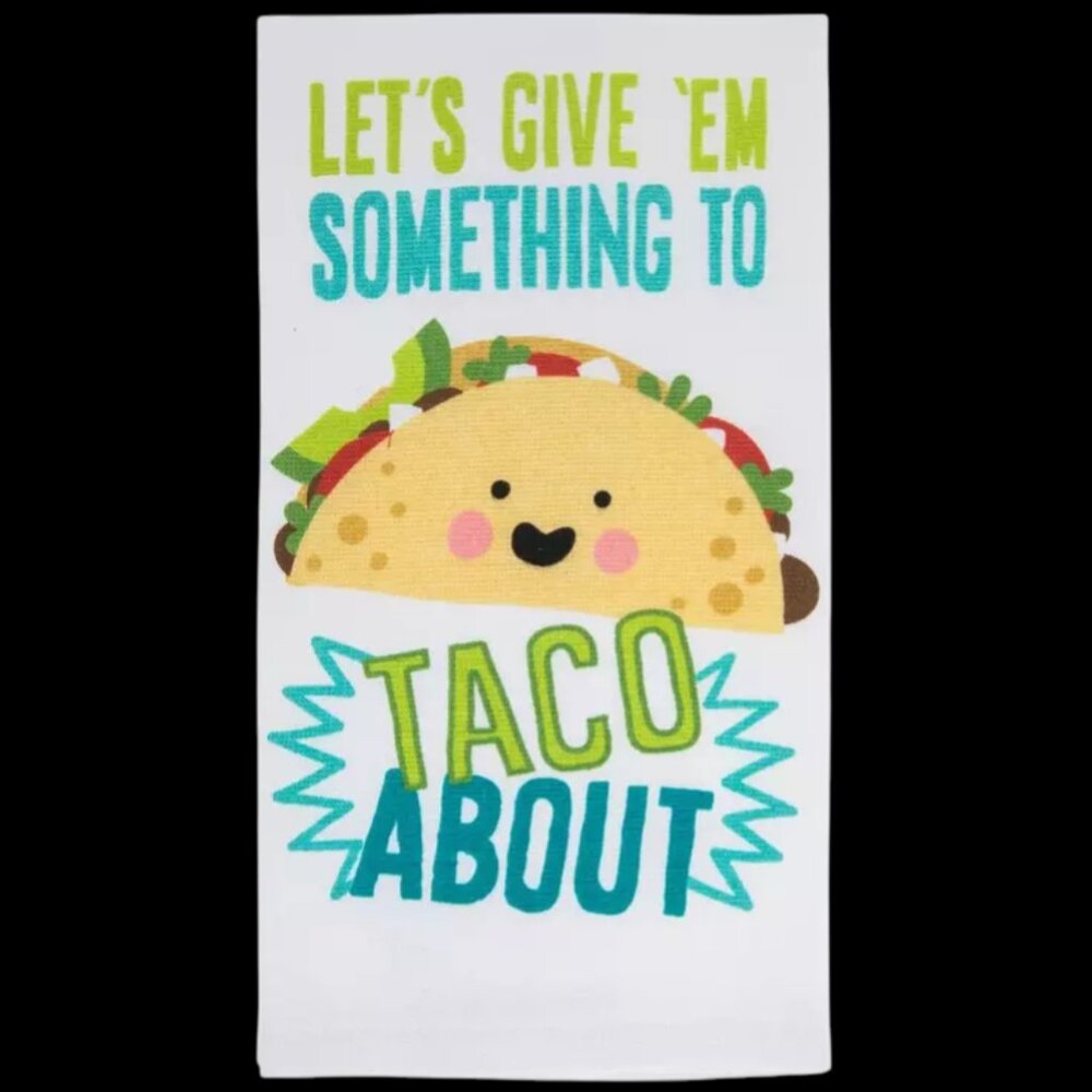 Market Square Something To Taco About Kitchen Towel NWT